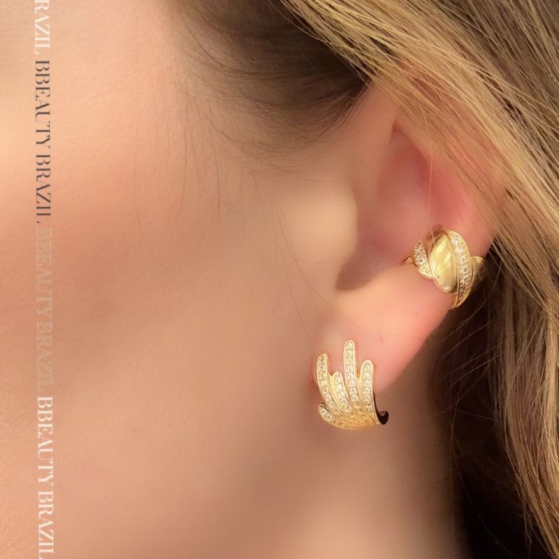 Brinco era Hook vias intercaladas cravejado